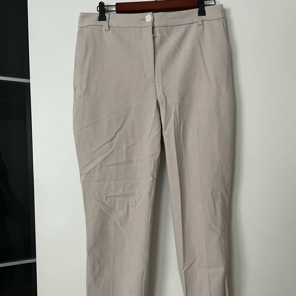 Express beige size 10 high wasted dress pant